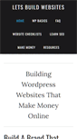 Mobile Screenshot of letsbuildwebsites.com